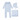Petite Collar Layette Set