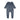 Velour Scalloped Collar Footie