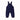 Printed Heart Denim Overalls
